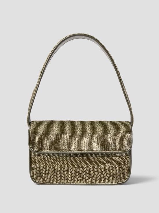 STAUD Handbags - STAUD Tommy Beaded Bag Avocado